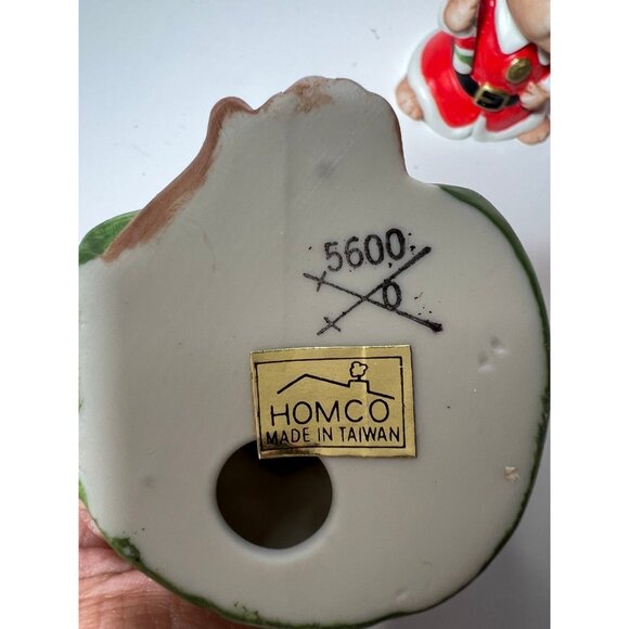 Vintage 1984 Homco Christmas Bear Family #5600 Porcelain Figurines 3 1/2" - Picture 3 of 9